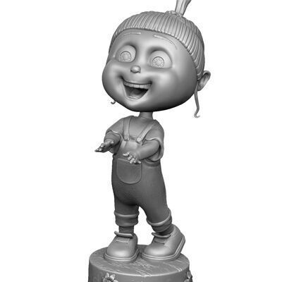 Agnes from the cartoon Despicable Me for 3D printing STL 3D print model_16