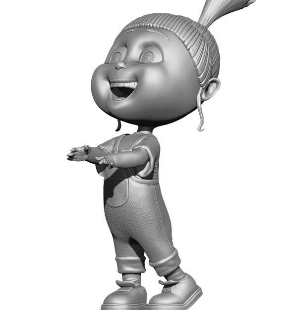 Agnes from the cartoon Despicable Me for 3D printing STL 3D print model_18
