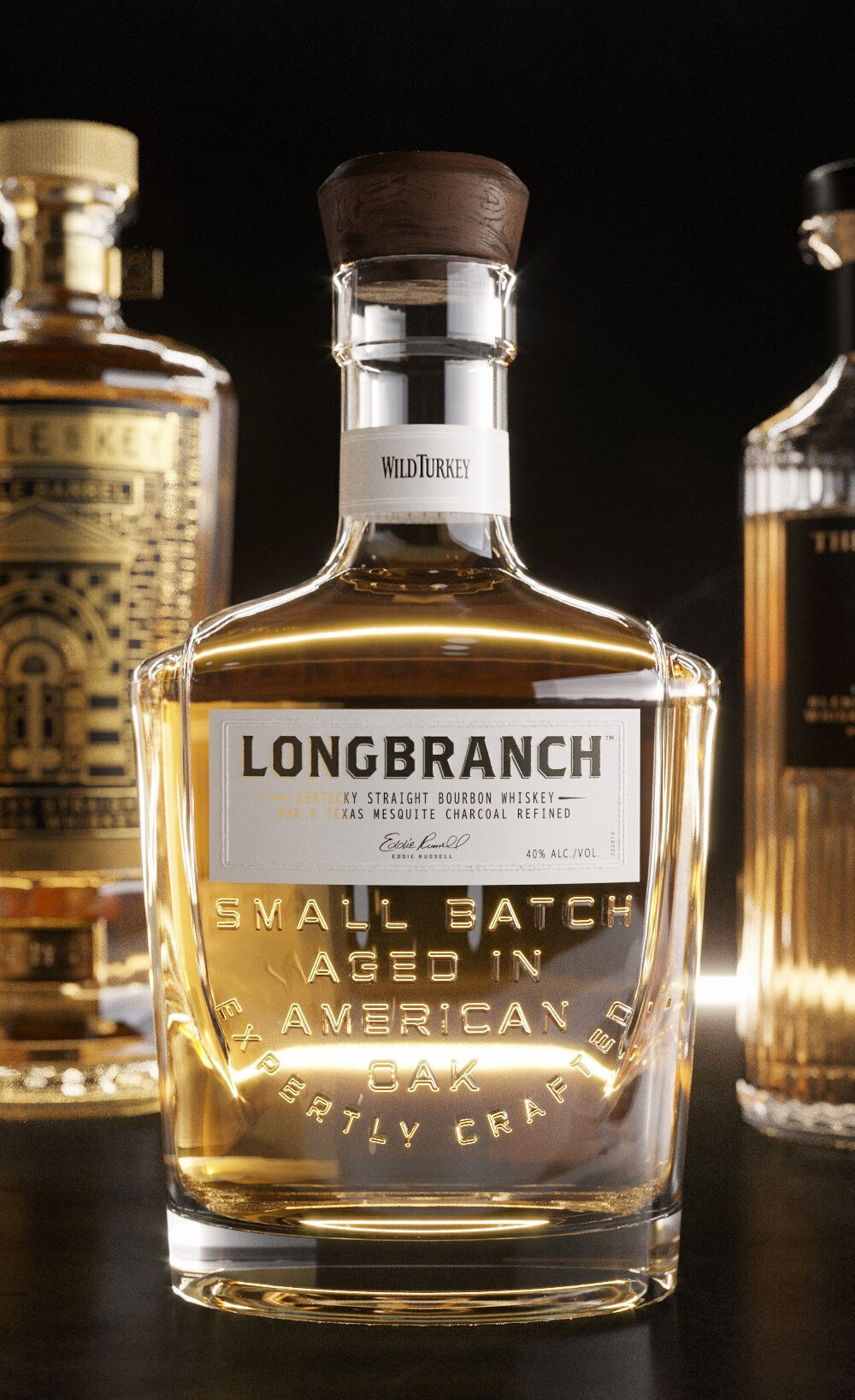 Bar Set 2 liquor bottles  3D model_6