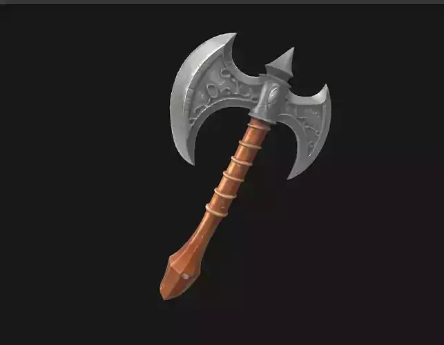 Realistic 3D Axe Model - Game Ready