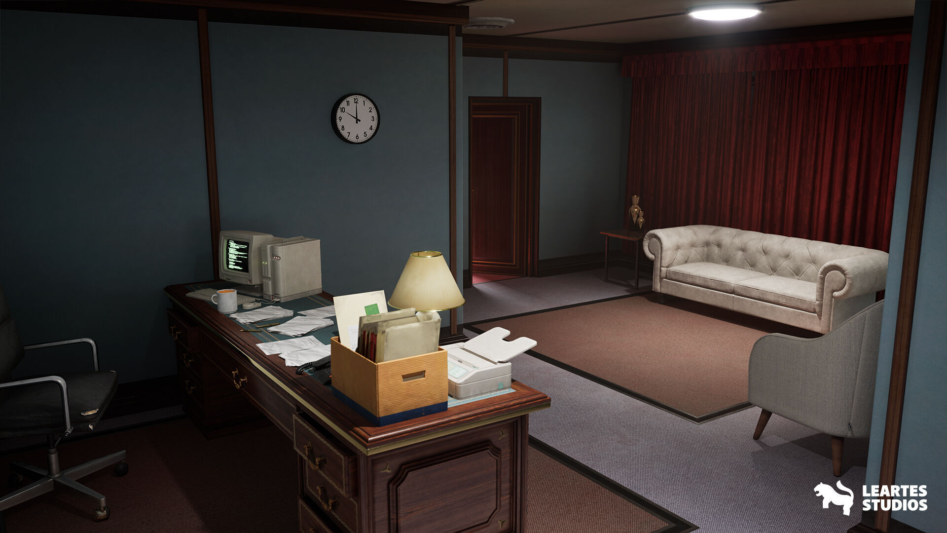 Miami Club Environment Low-poly 3D model_15