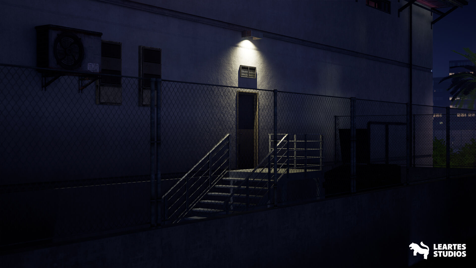 Miami Club Environment Low-poly 3D model_20