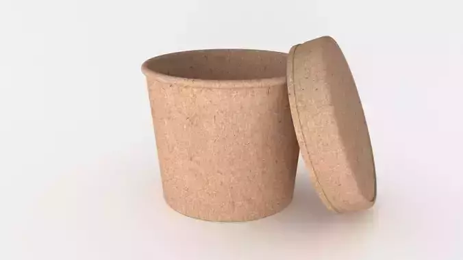 CUP WITH LED cardboard texture
