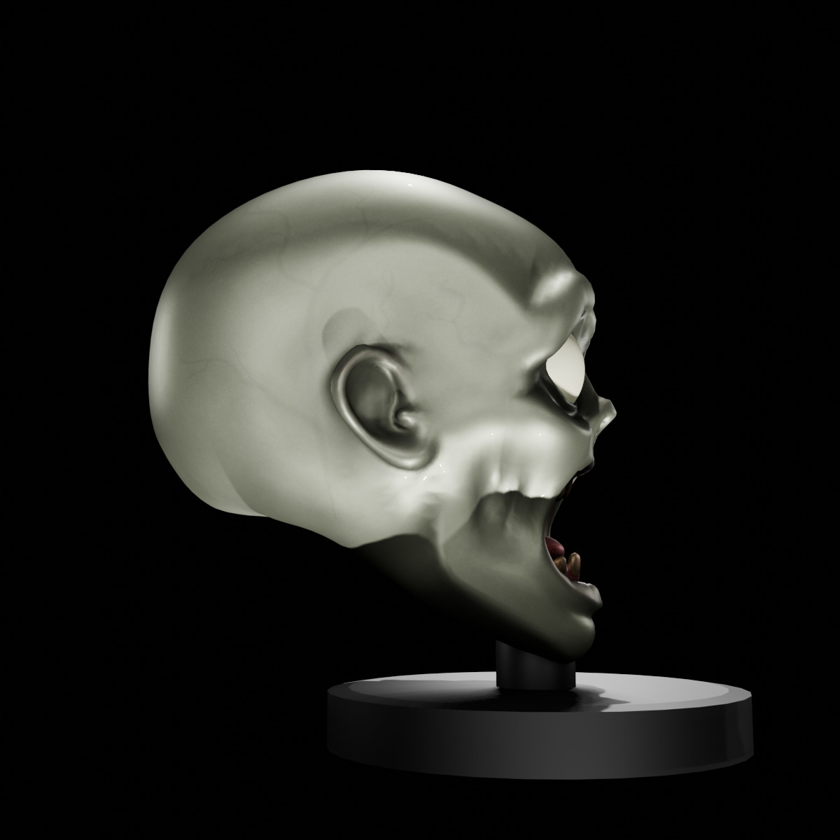 Highly Detailed Zombie 3D Model  Fully Textured and 3D Printable 3D print model_4