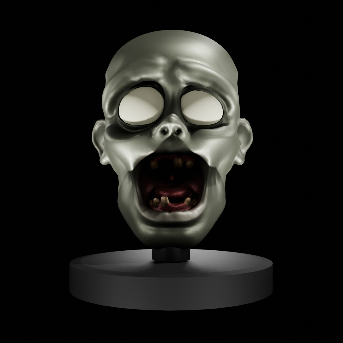 Highly Detailed Zombie 3D Model  Fully Textured and 3D Printable 3D print model_2
