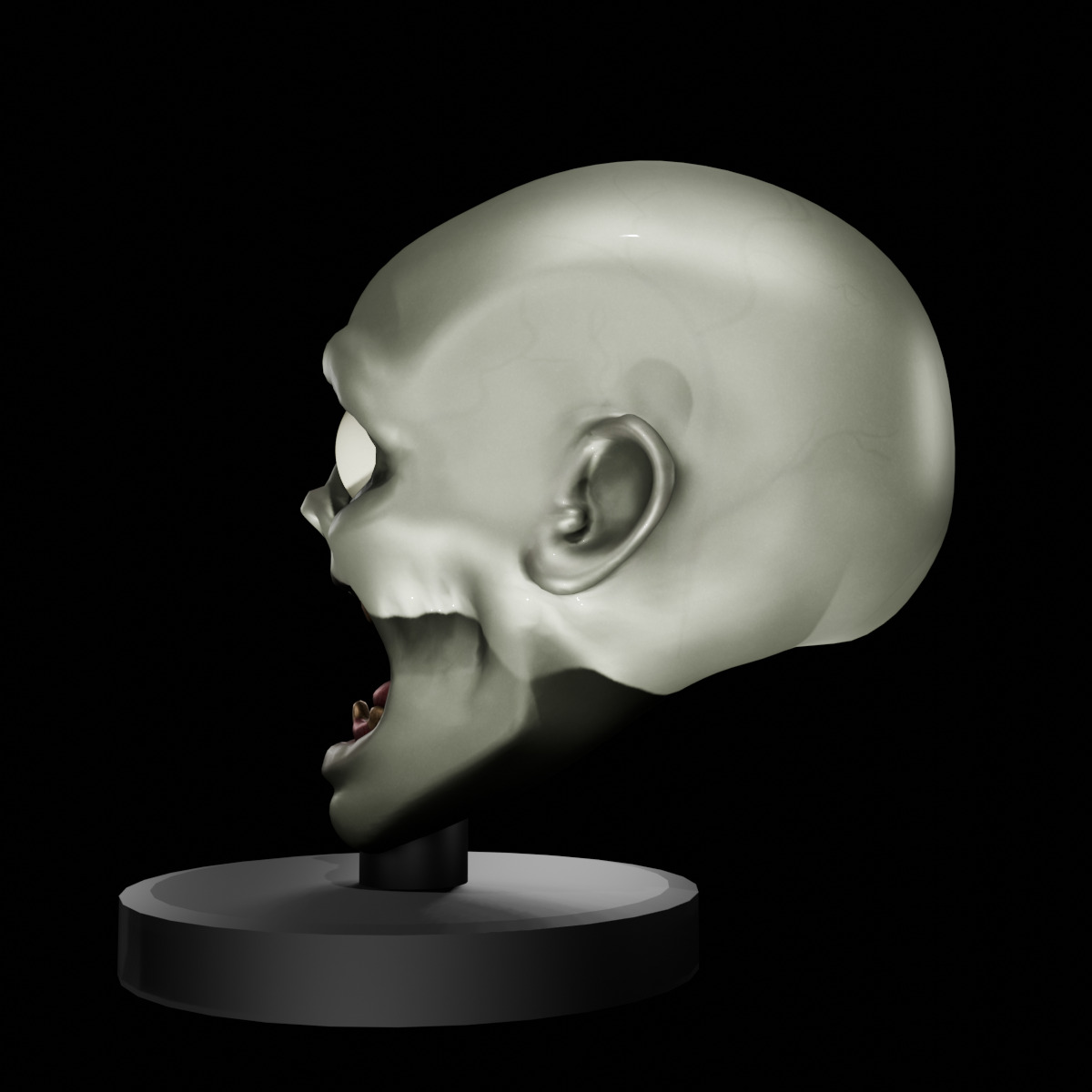 Highly Detailed Zombie 3D Model  Fully Textured and 3D Printable 3D print model_3