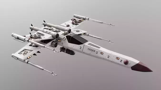 Highly Detailed Spaceship 3D Model 3D model