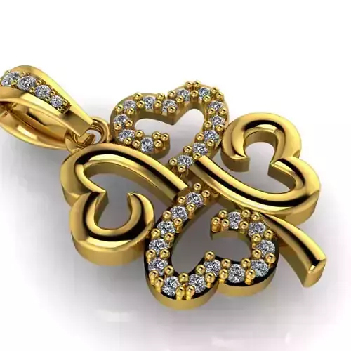 Lucky 4 Leaf Clover Charm necklace pendant Jewelry