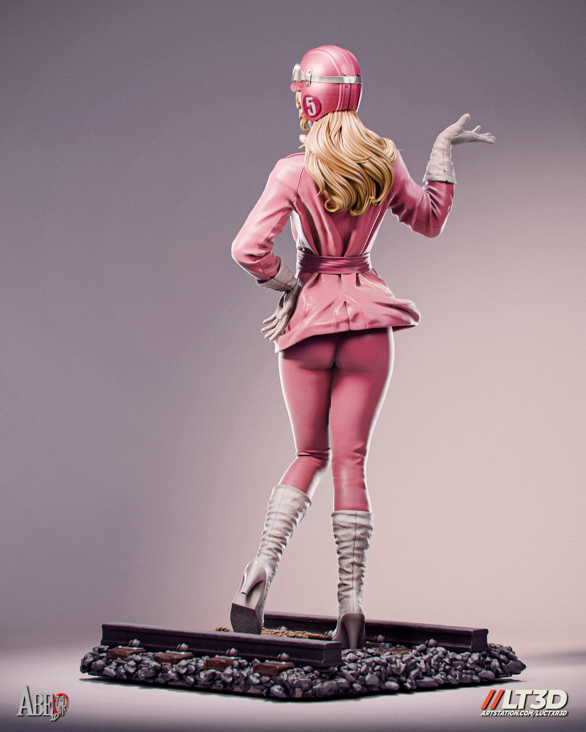 Penelope Pitstop 3D print model_4