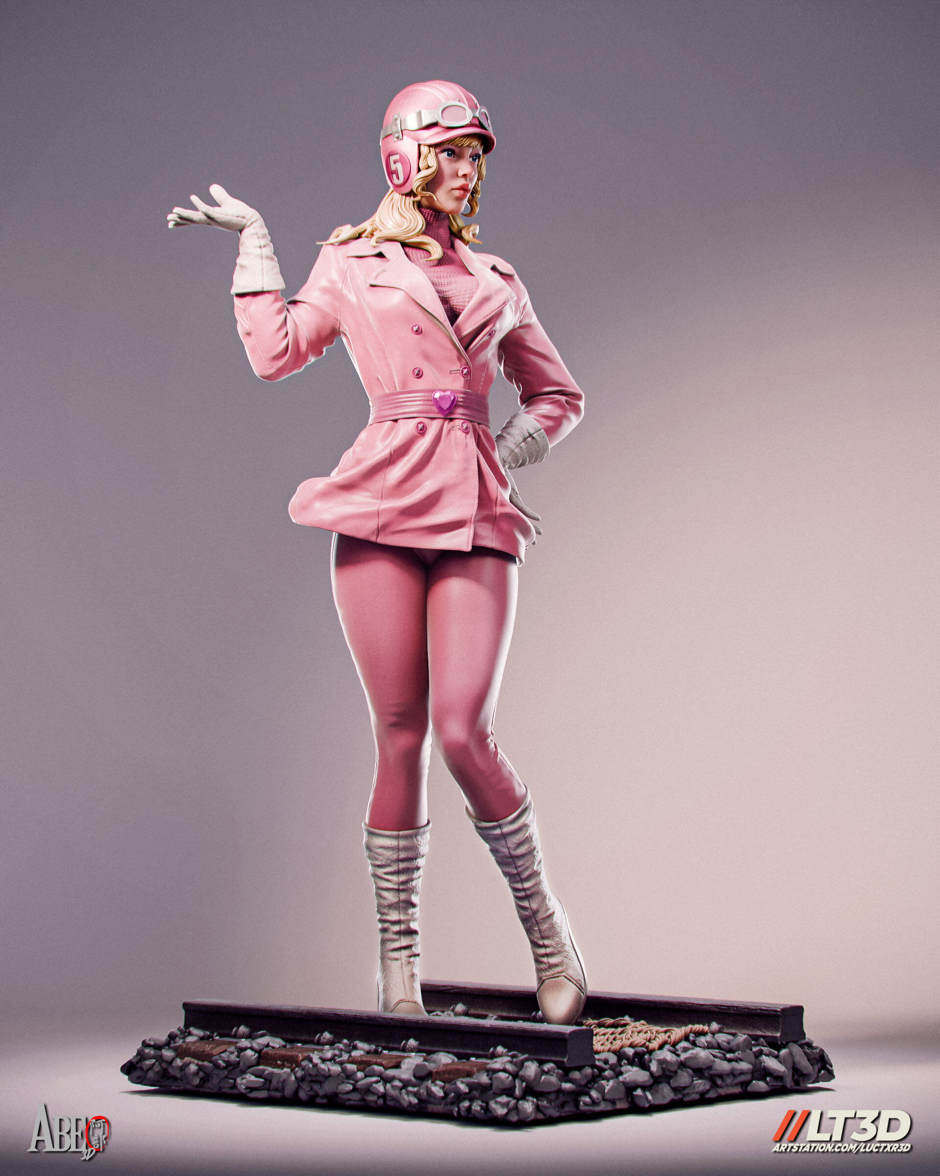 Penelope Pitstop 3D print model_1