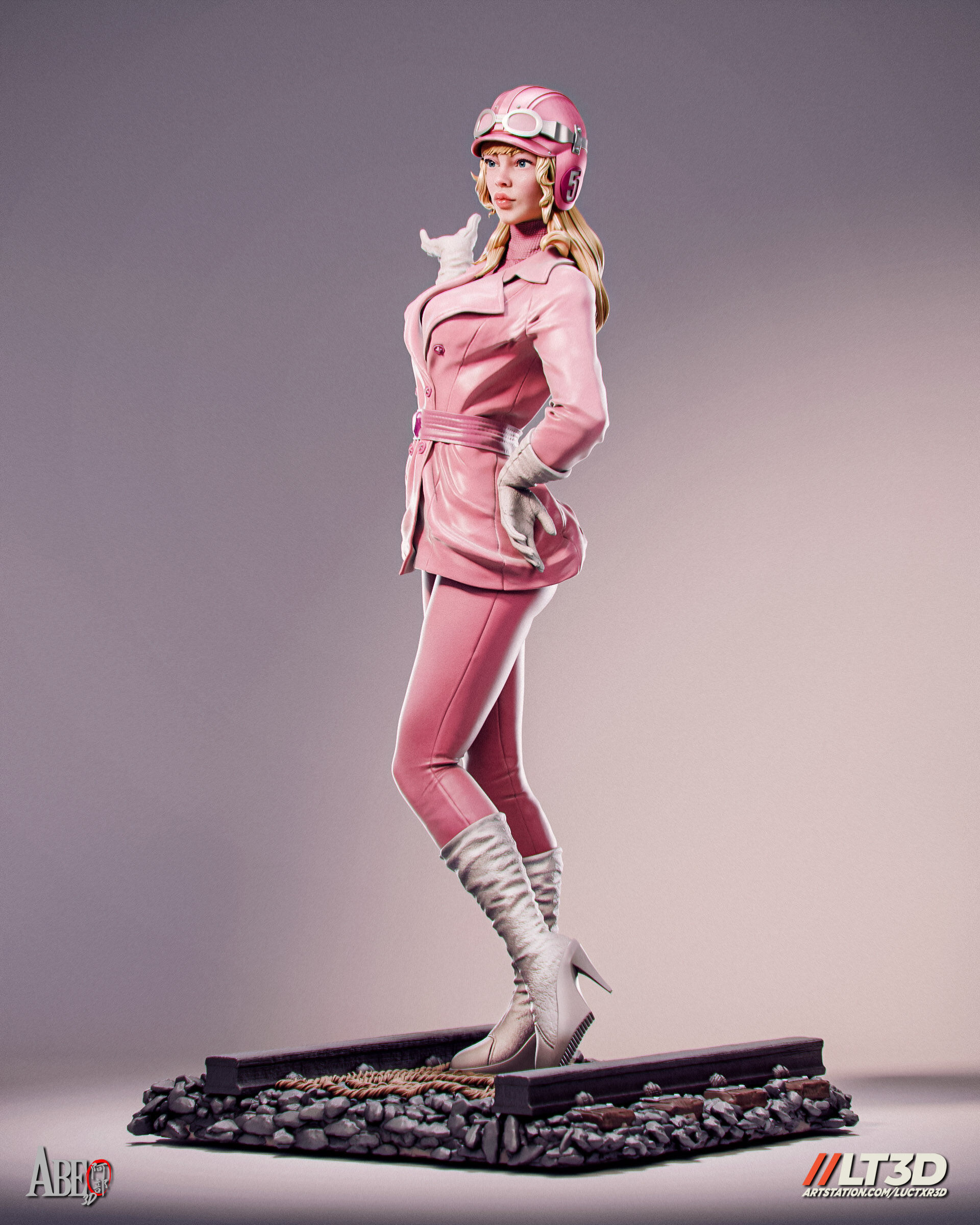 Penelope Pitstop 3D print model_5