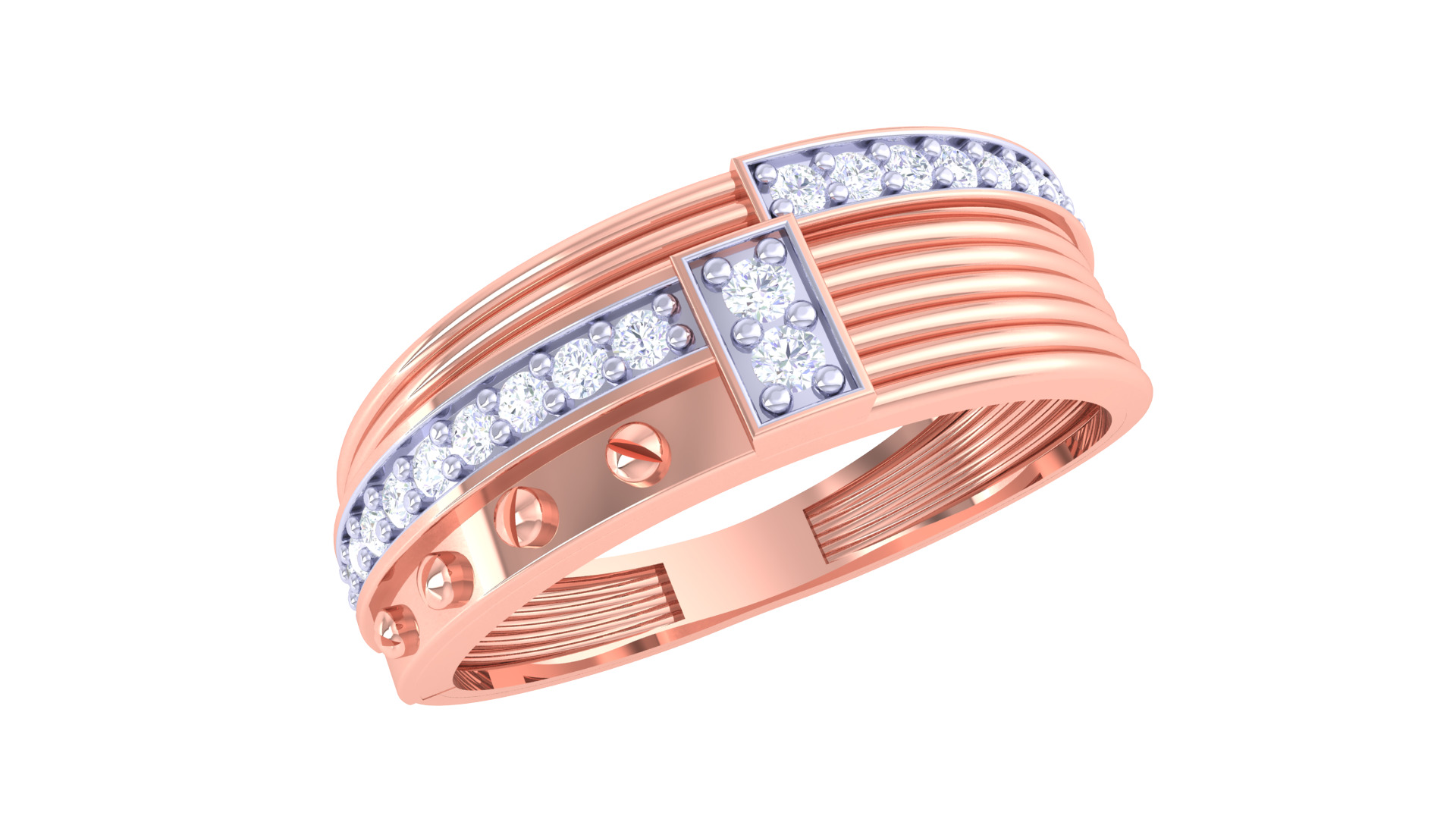 Women Ring  Render 3dm STL OBJ FBX Details 3D print model_1