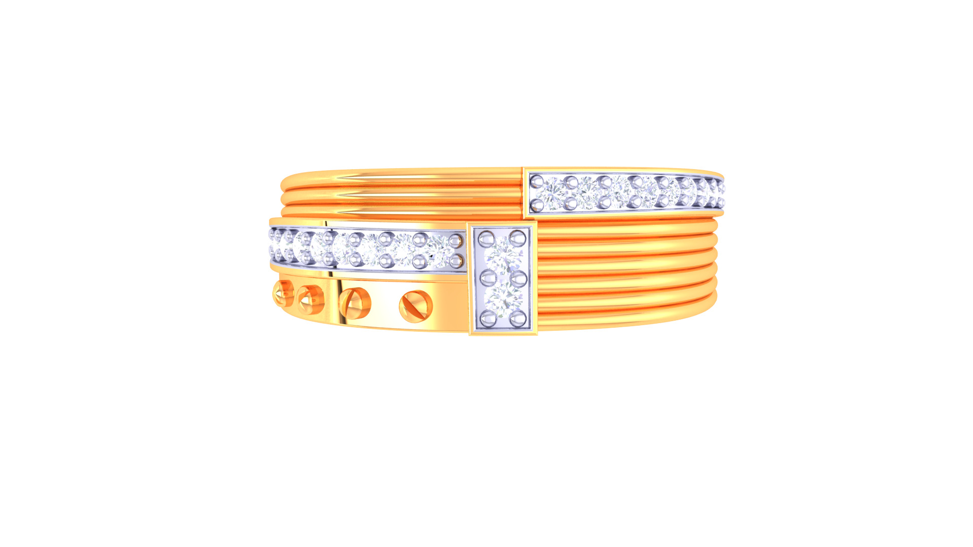 Women Ring  Render 3dm STL OBJ FBX Details 3D print model_3