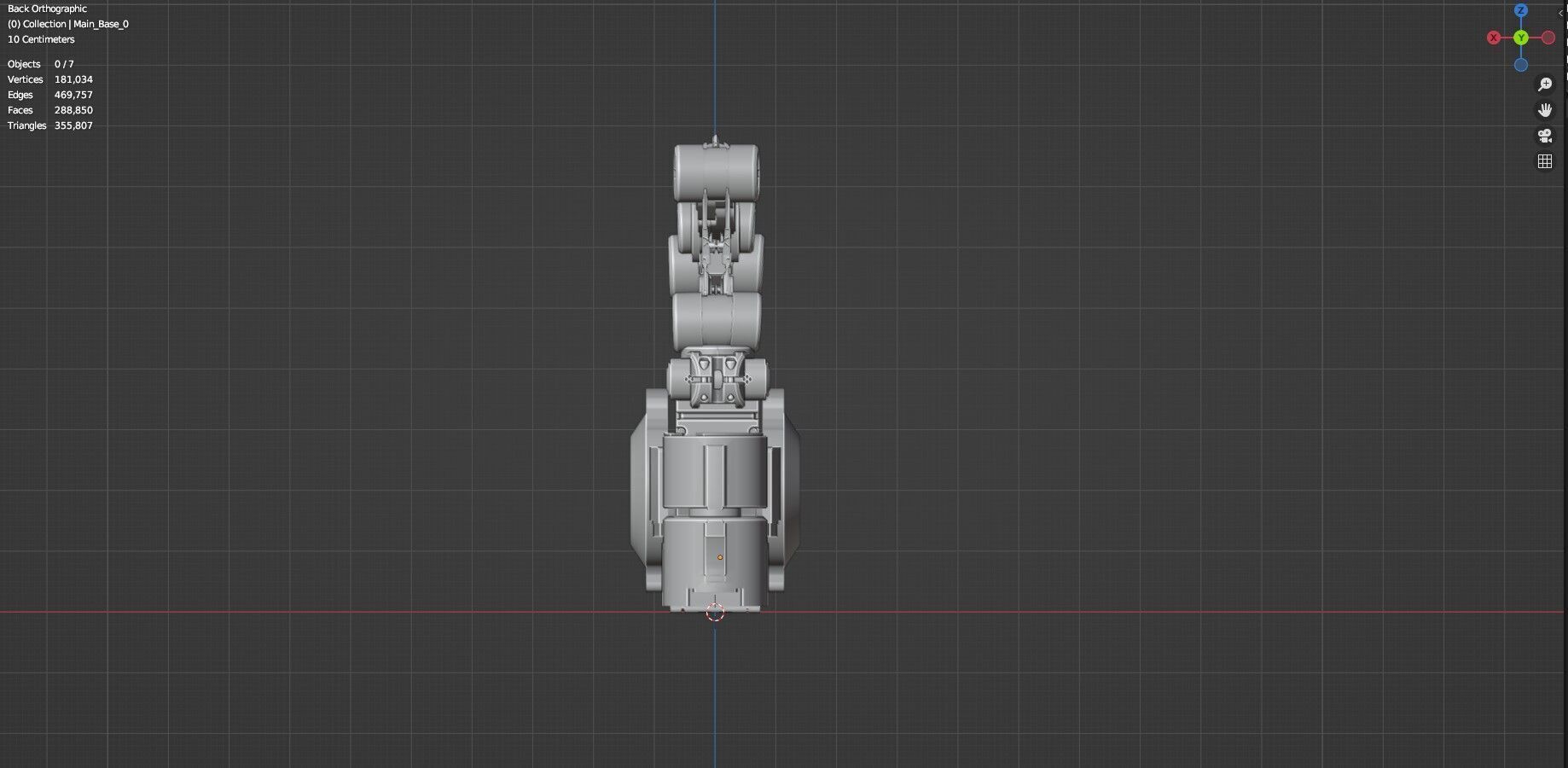 Industrial Robot Arm - 4-Untextured  3D model_37