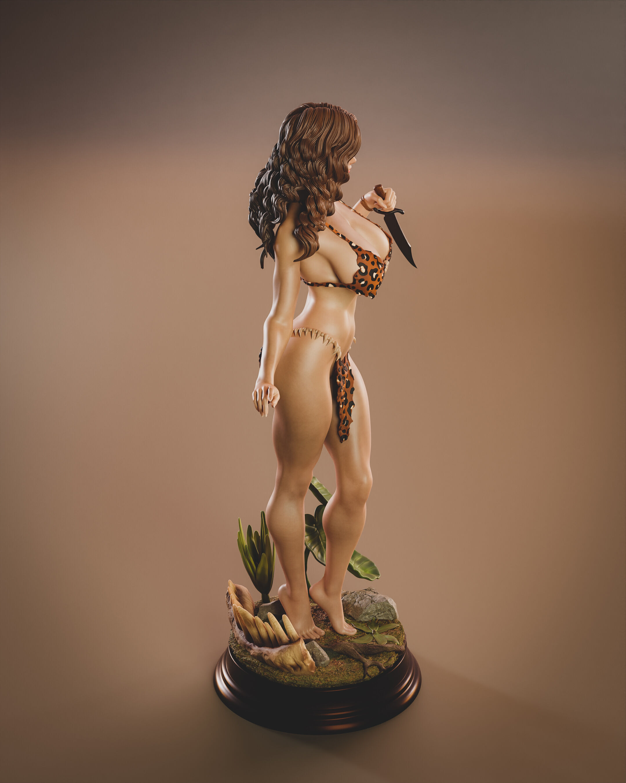 Cavewoman 3D print model_5