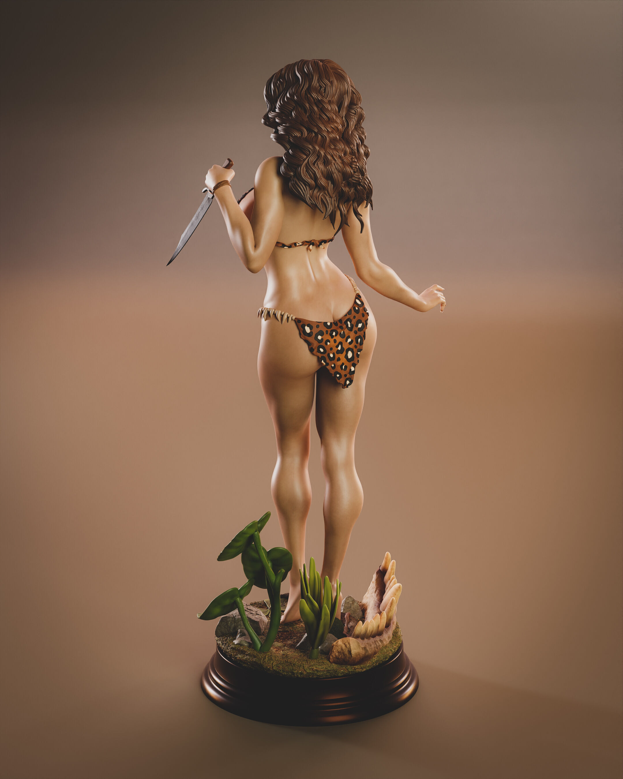 Cavewoman 3D print model_2