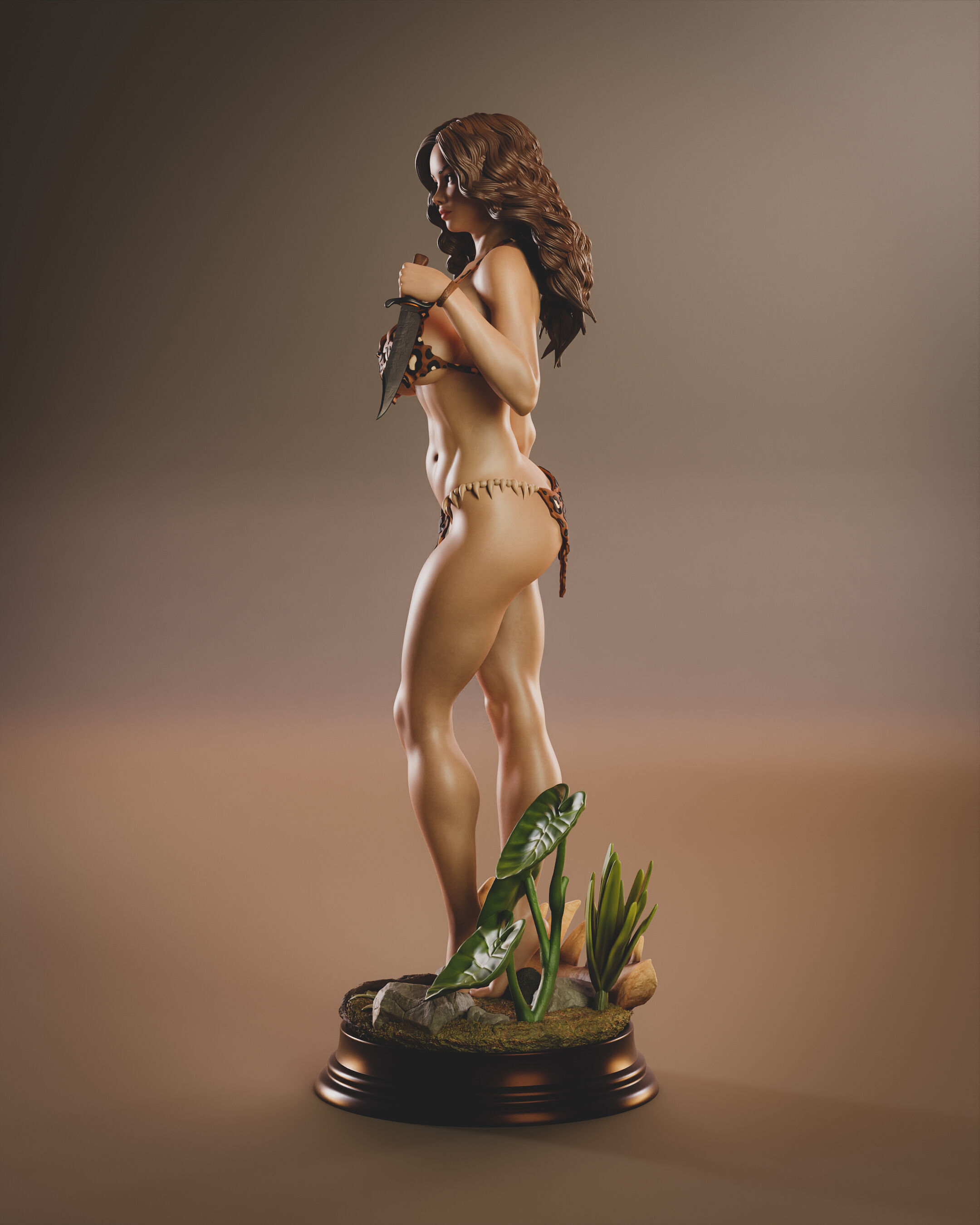 Cavewoman 3D print model_3