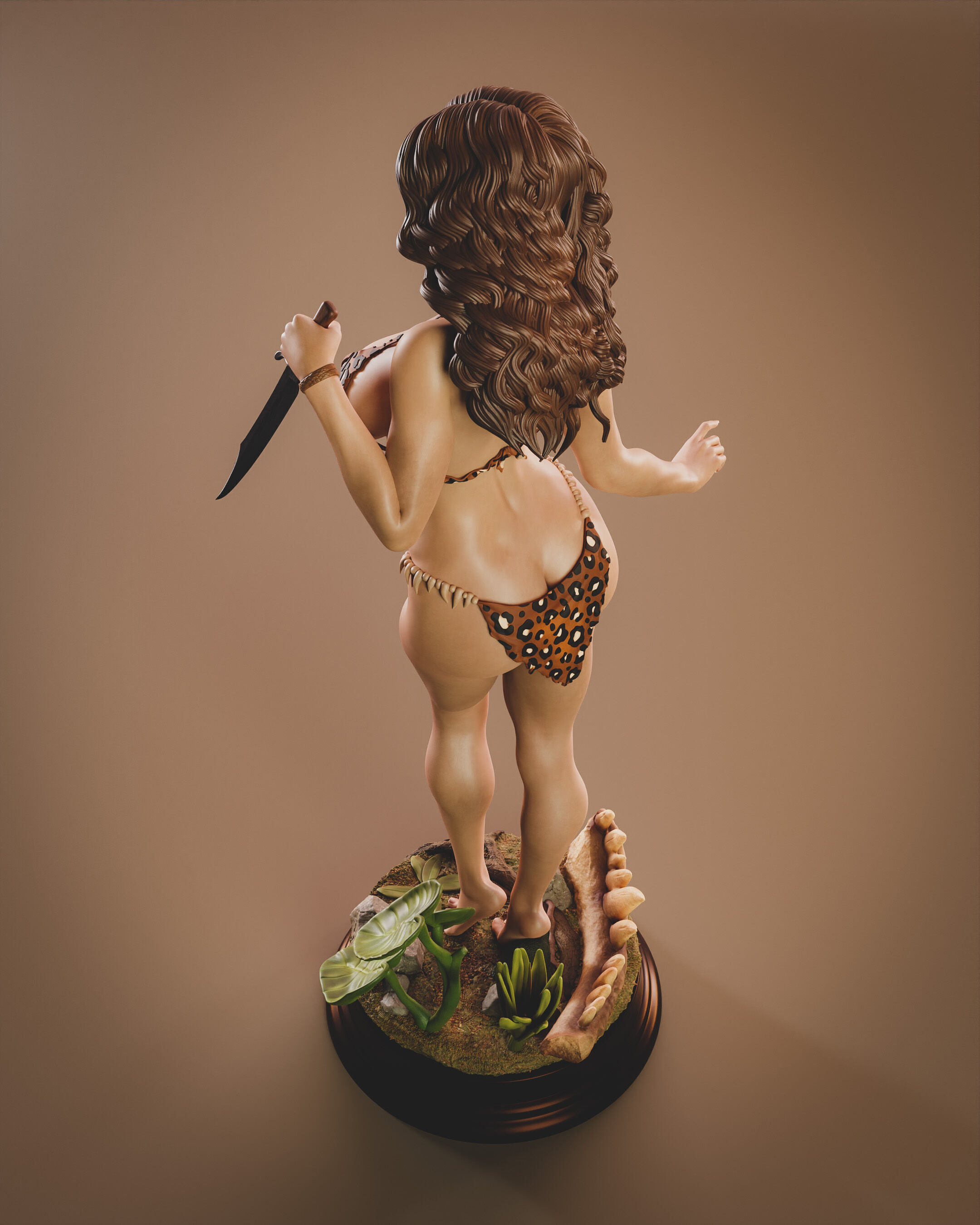 Cavewoman 3D print model_8
