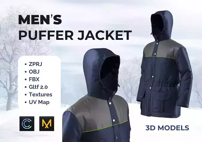 Men Hooded Puffer Jacket