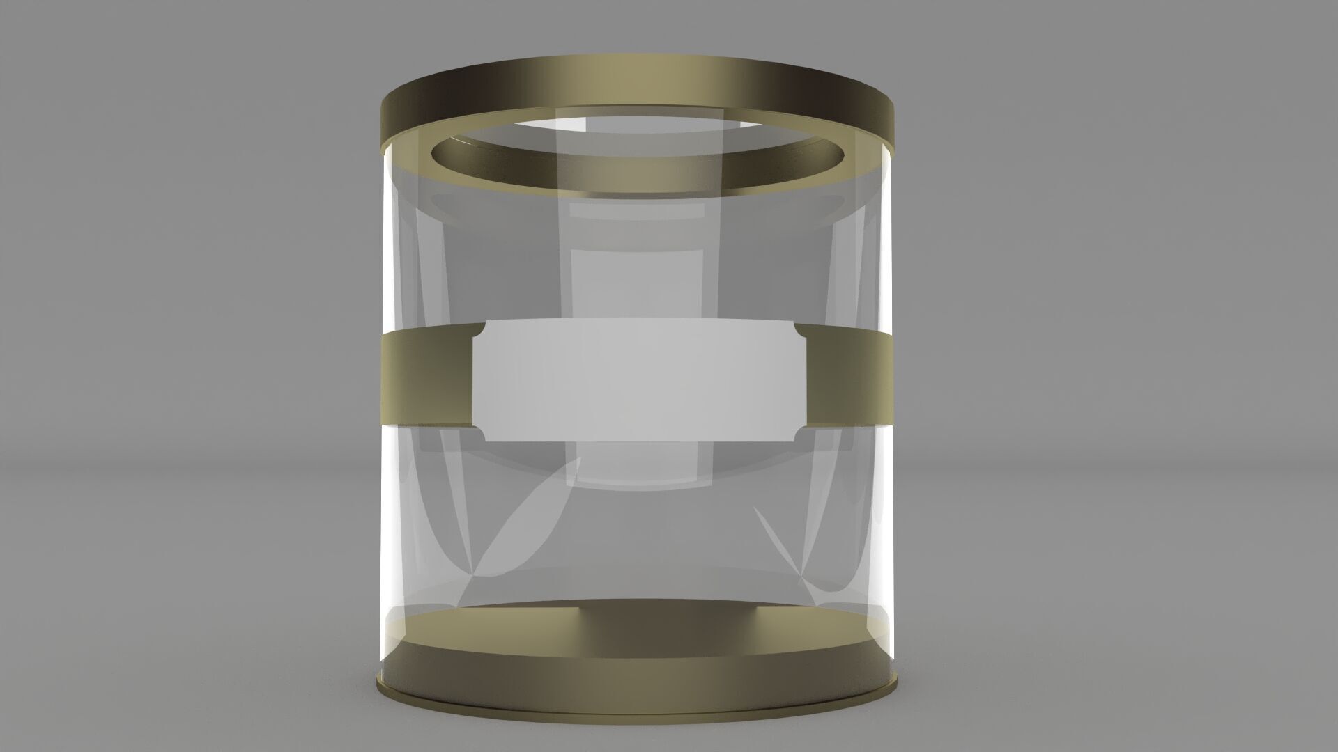 cake plastic package Low-poly 3D model_1