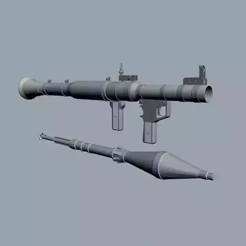RPG Launcher plus Rocket 3D model