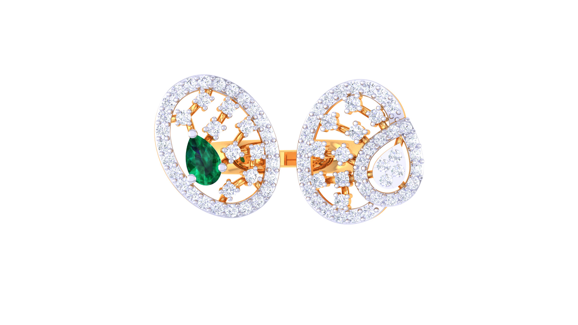 Women Ring Render 3dm STL OBJ FBX Details 3D print model_3