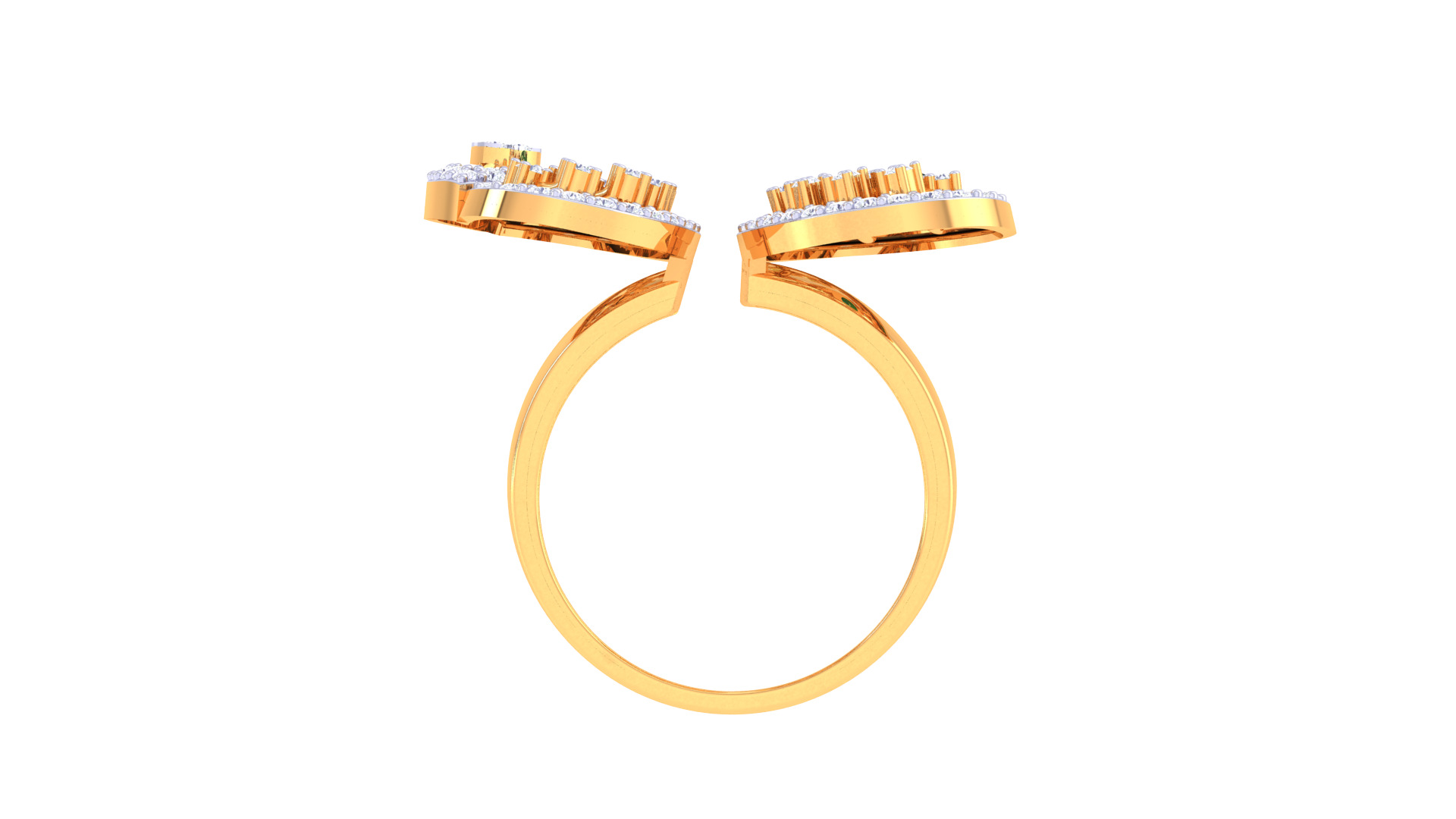 Women Ring Render 3dm STL OBJ FBX Details 3D print model_4