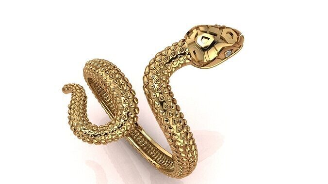  Snake ring 3D print model