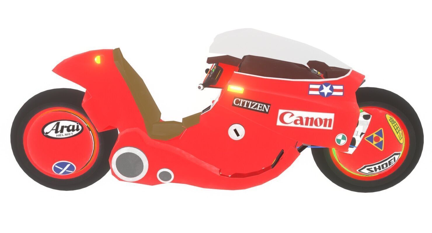 Kaneda Bike Low-poly 3D model_1
