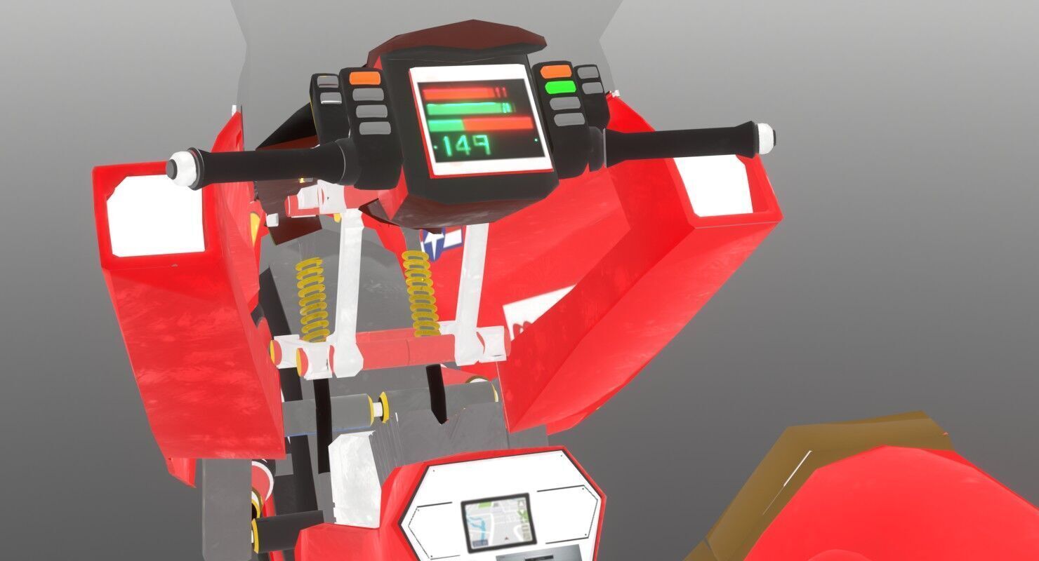 Kaneda Bike Low-poly 3D model_8