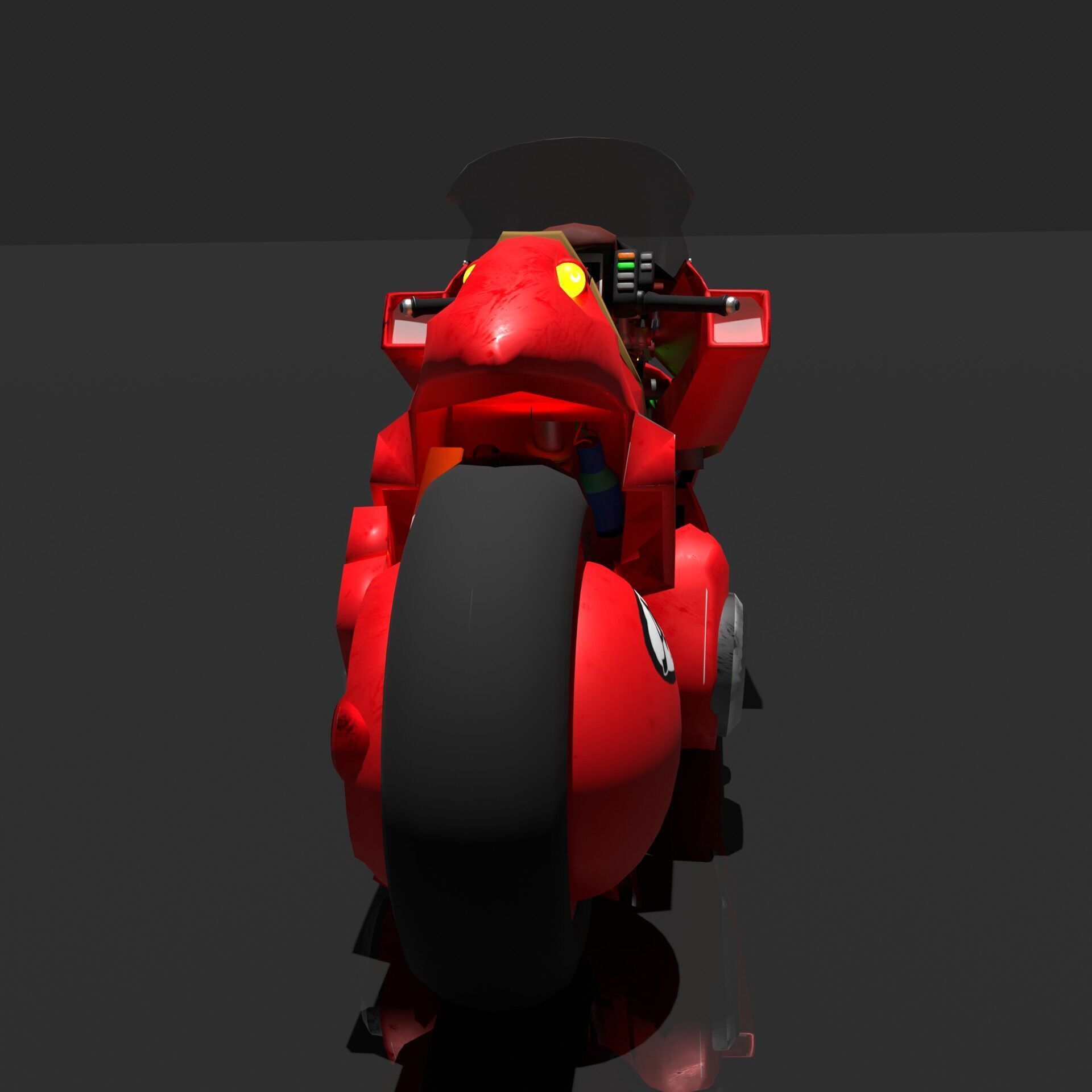 Kaneda Bike Low-poly 3D model_7