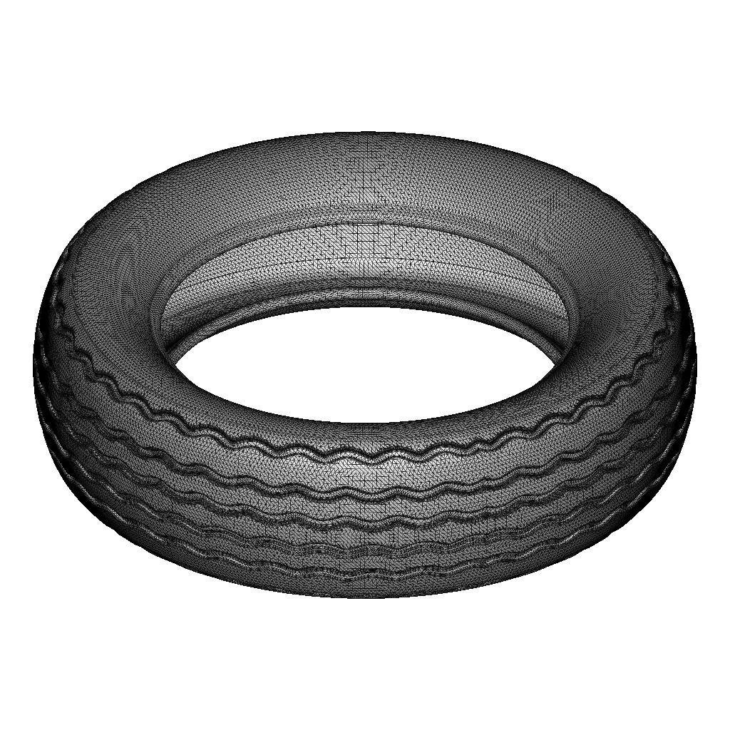 Exquisite Automotive Tyre 3D print model_3