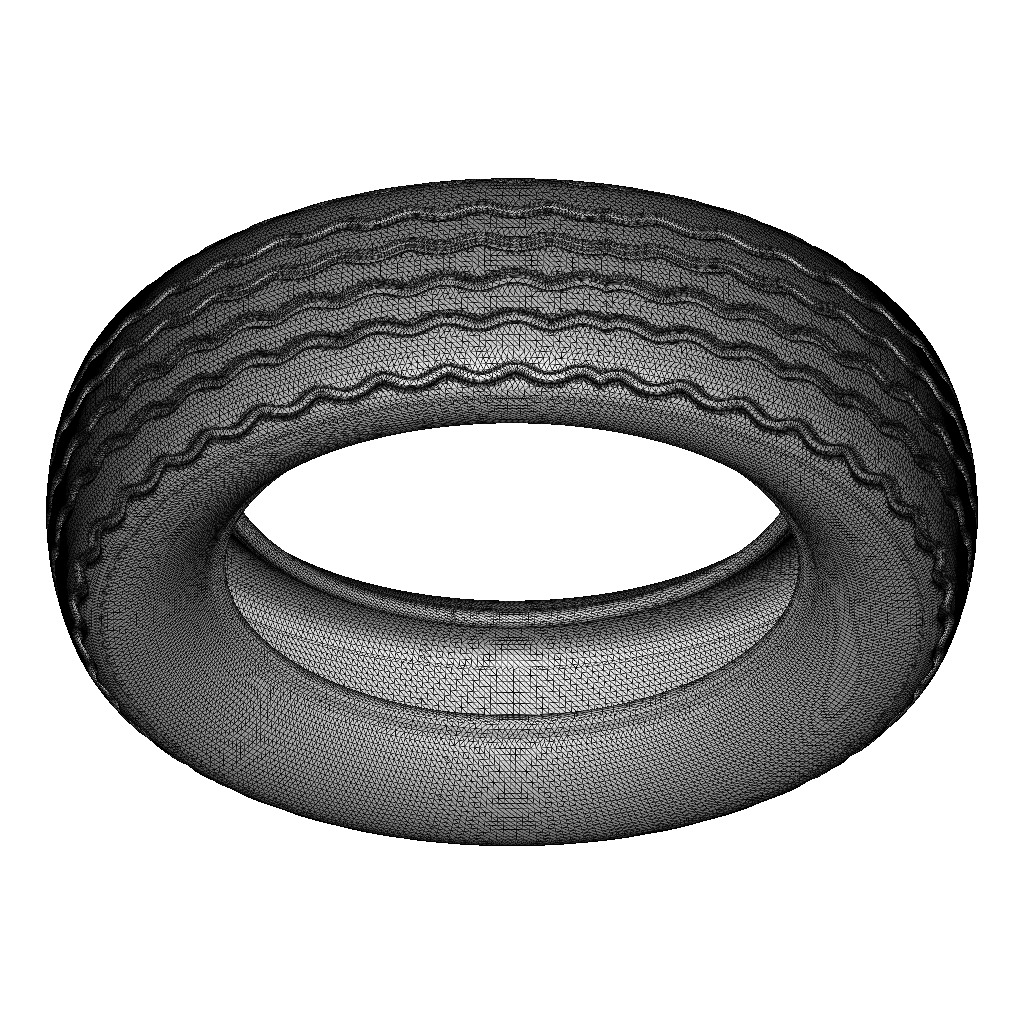 Exquisite Automotive Tyre 3D print model_4