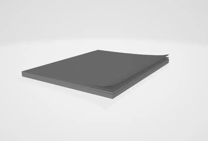 closed book Free low-poly 3D model_0