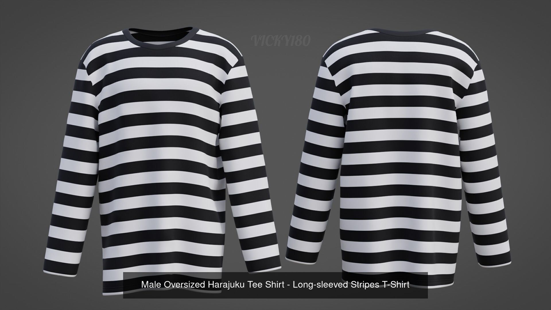 Unisex Striped Shirt Collection Harajuku T-shirt Goth Sweatshirt _22