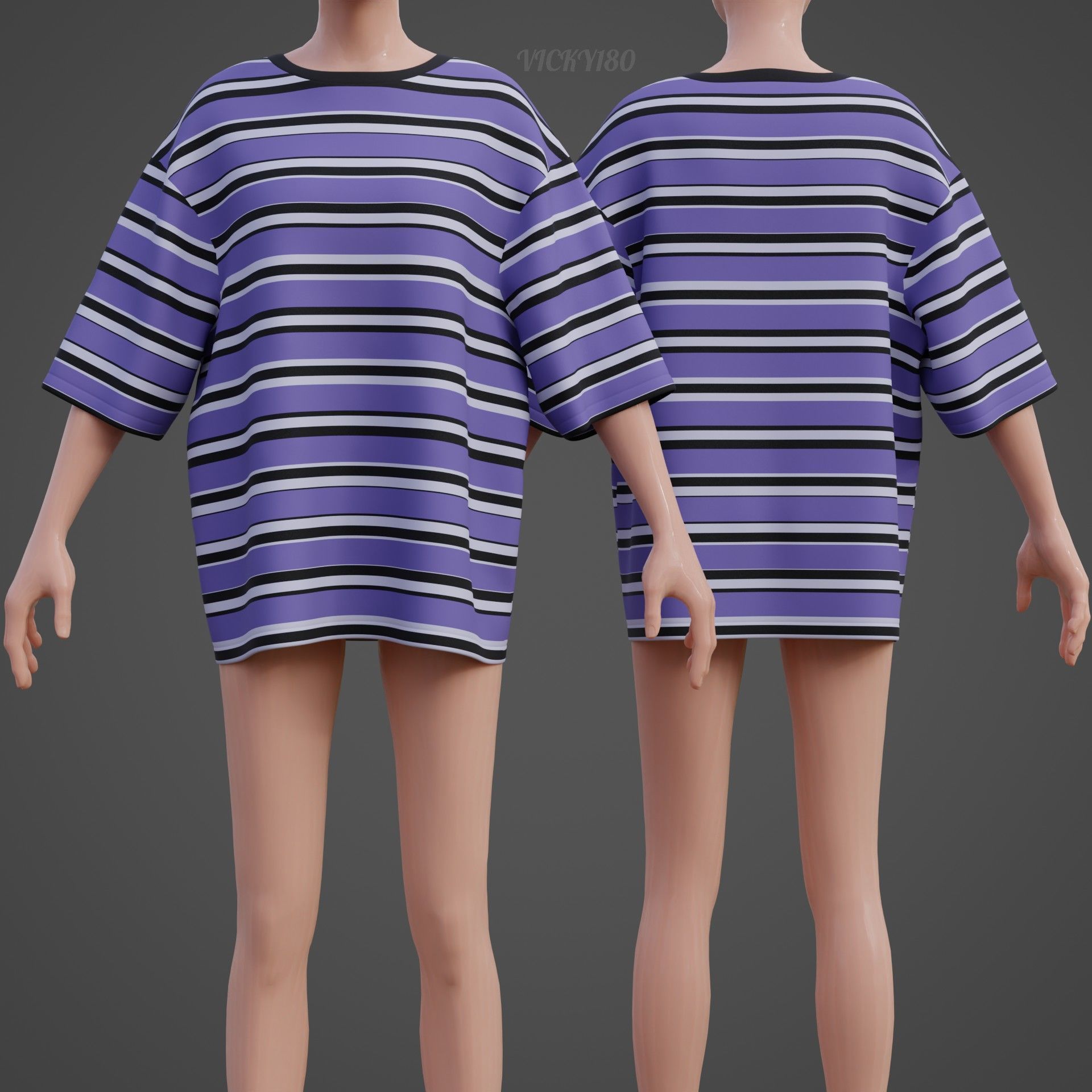 Unisex Striped Shirt Collection Harajuku T-shirt Goth Sweatshirt _36