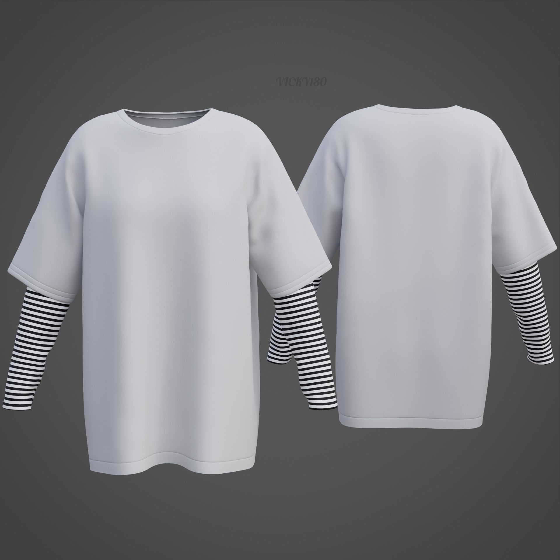 Unisex Striped Shirt Collection Harajuku T-shirt Goth Sweatshirt _10