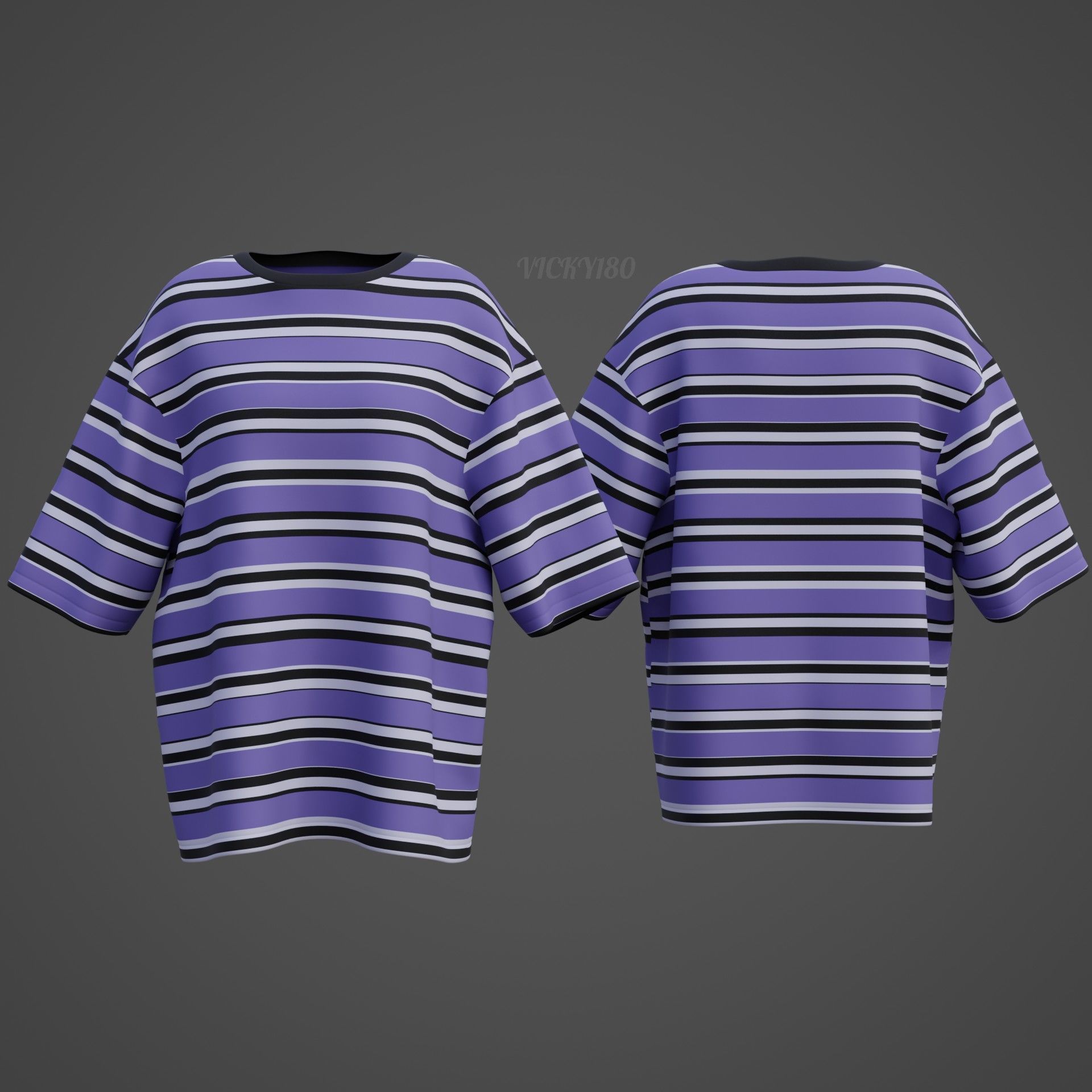 Unisex Striped Shirt Collection Harajuku T-shirt Goth Sweatshirt _37