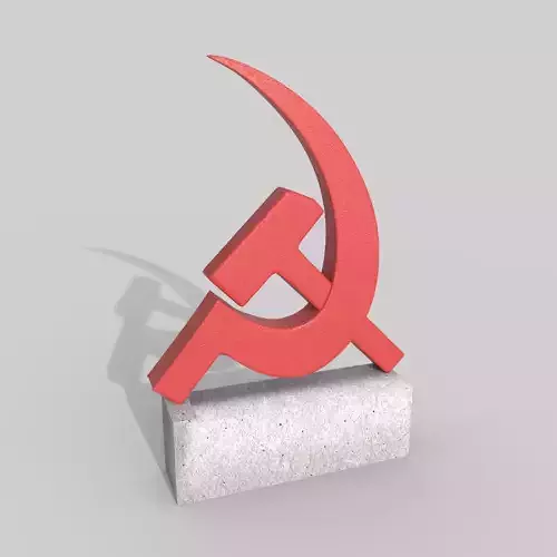 hammer and sickle monument