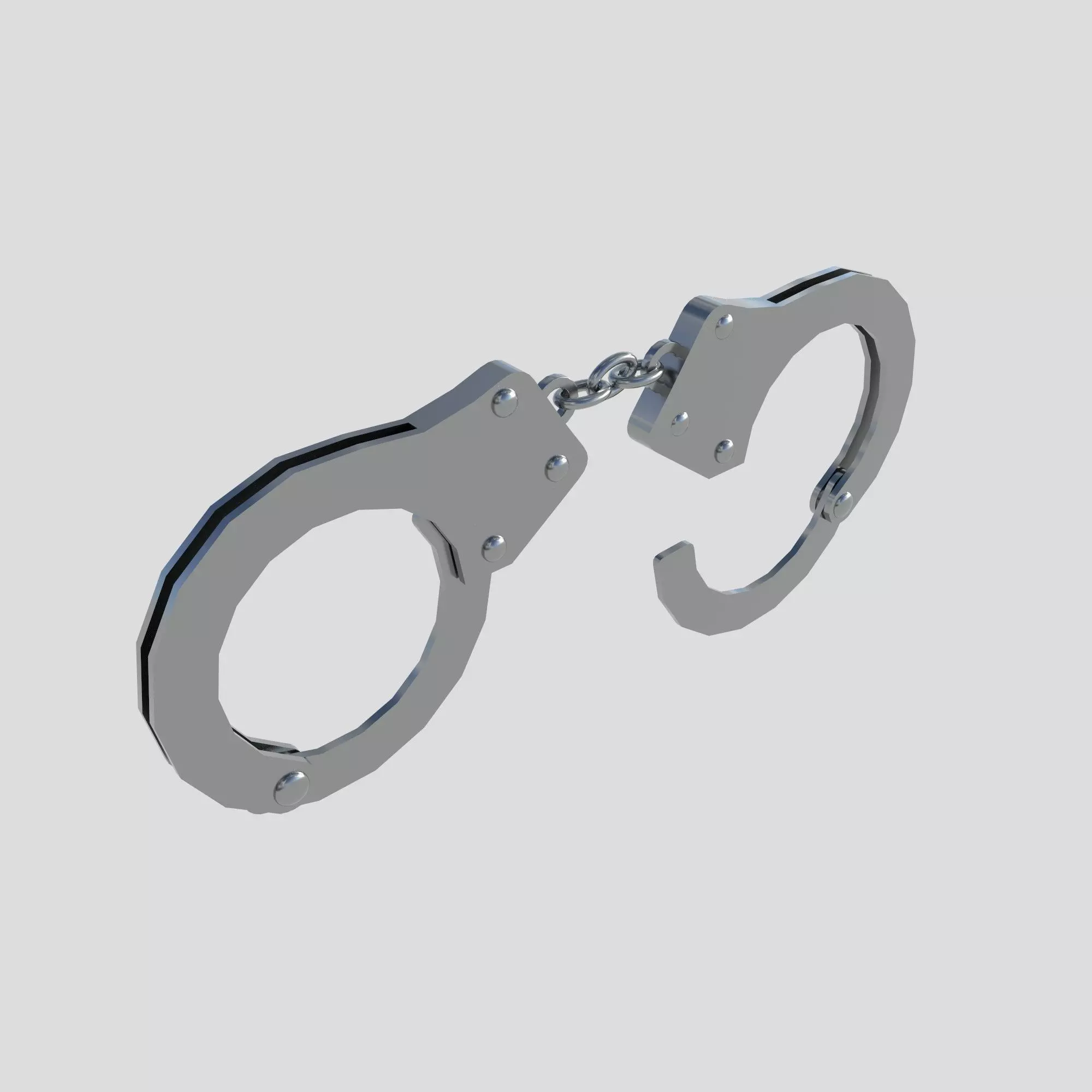 Hand Cuffs Low-poly 3D model