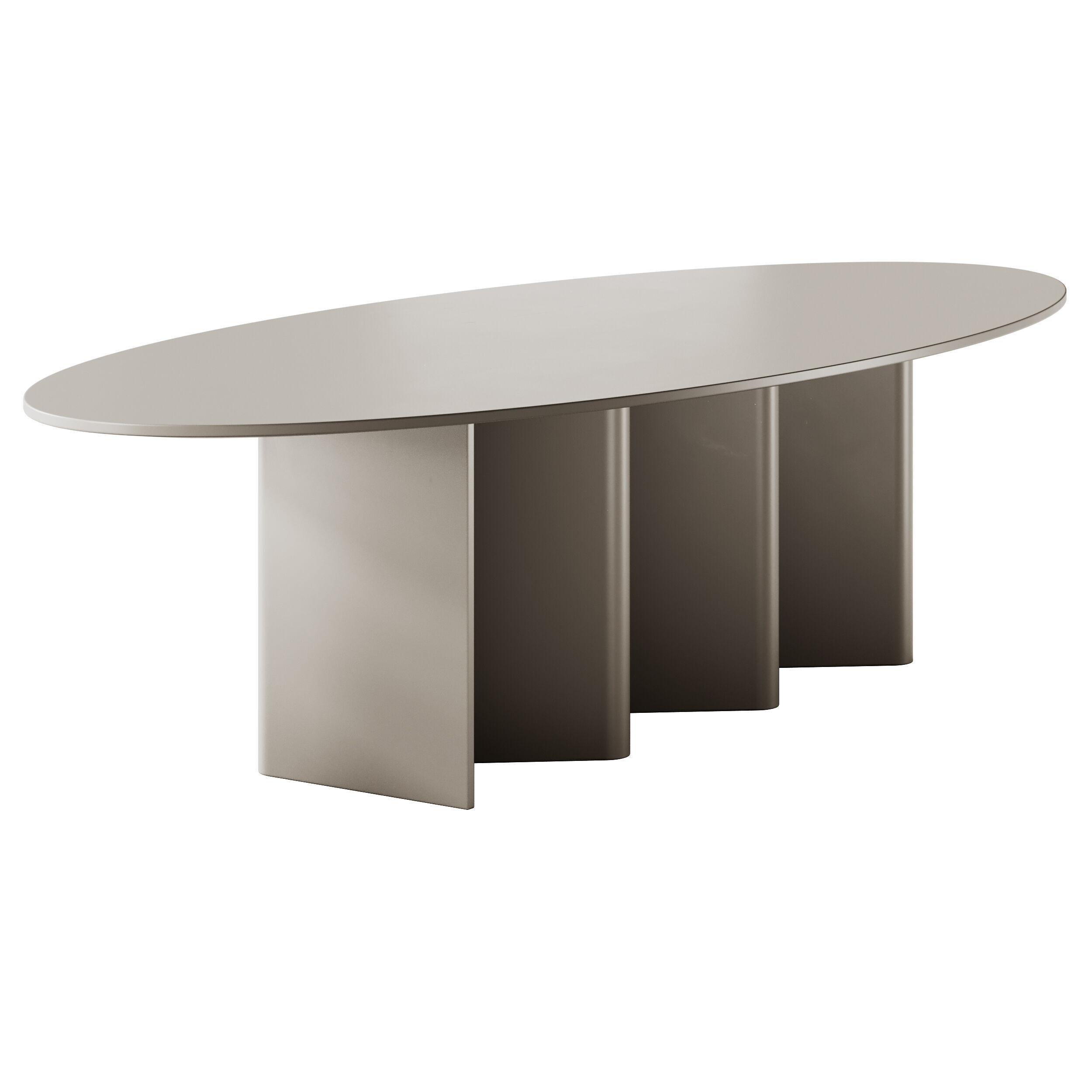 Miniforms Nami Oval Dining Table 3D model_3