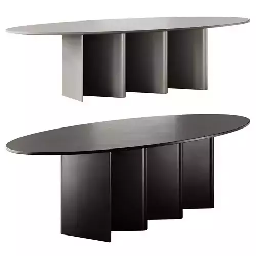 Miniforms Nami Oval Dining Table 3D model