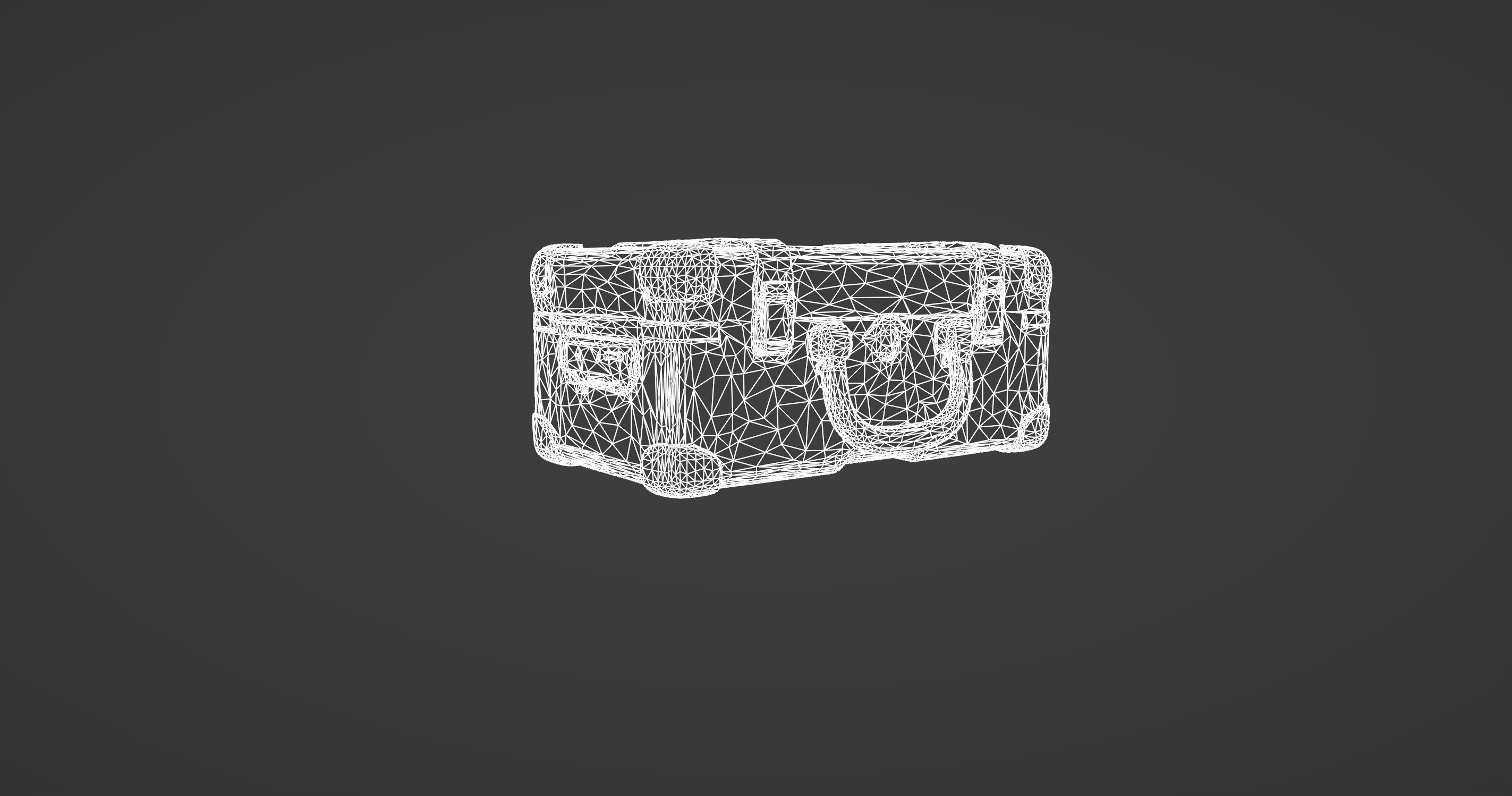 Vintage Leather Suitcase - Antique Travel Chest 3D Model 3D model_2