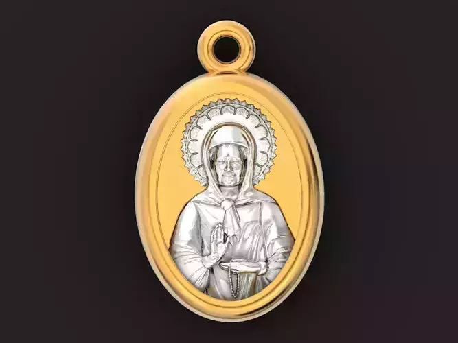 pendant Orthodox Christian Icon St Matrona 1503