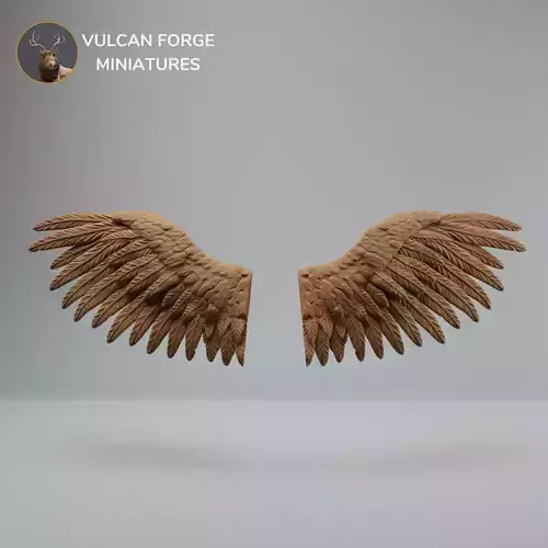 Pegasus wings clipped unsupported 3D print model