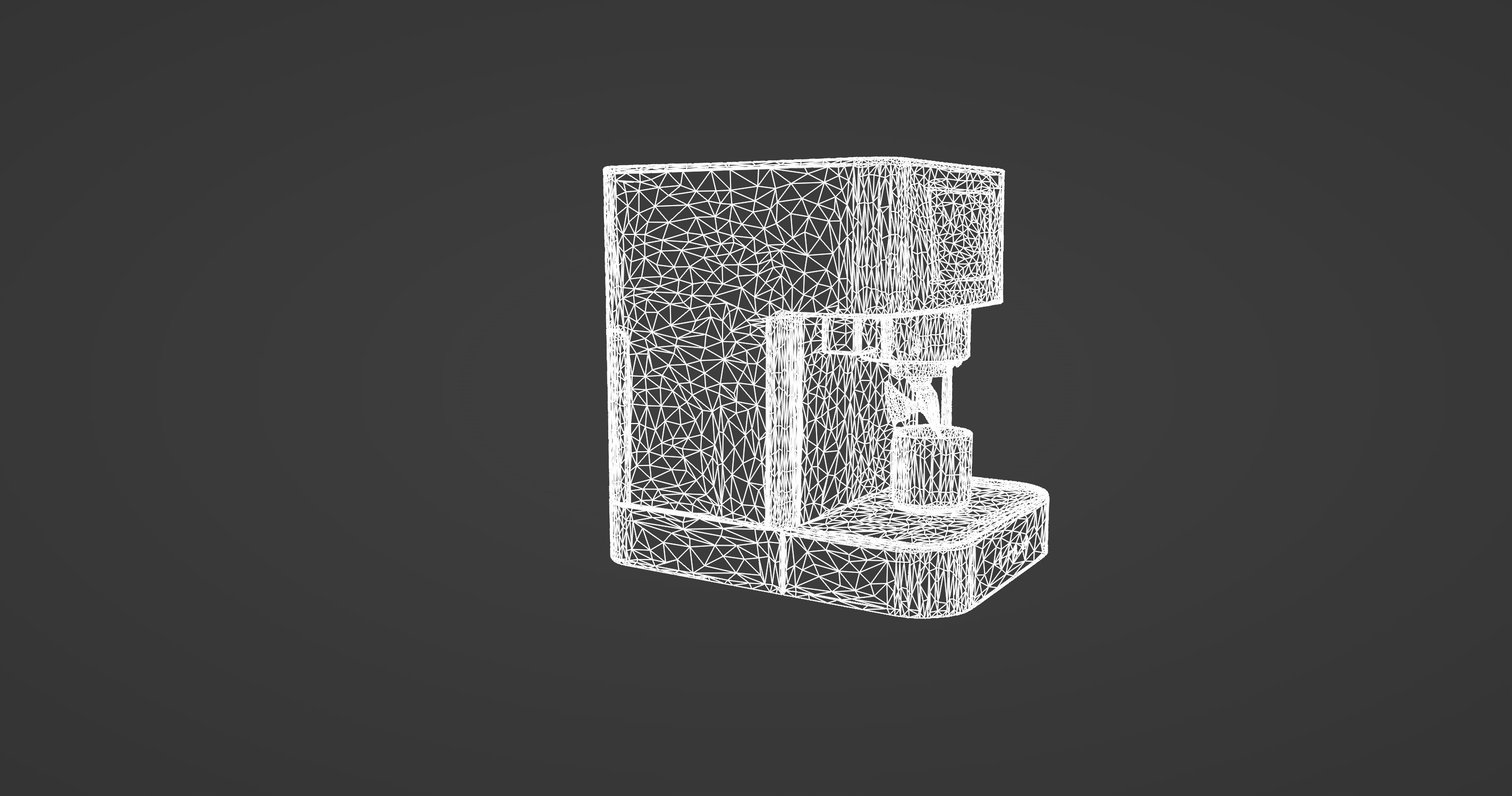 Modern Minimalist Coffee Machine 3D Model 3D model_2