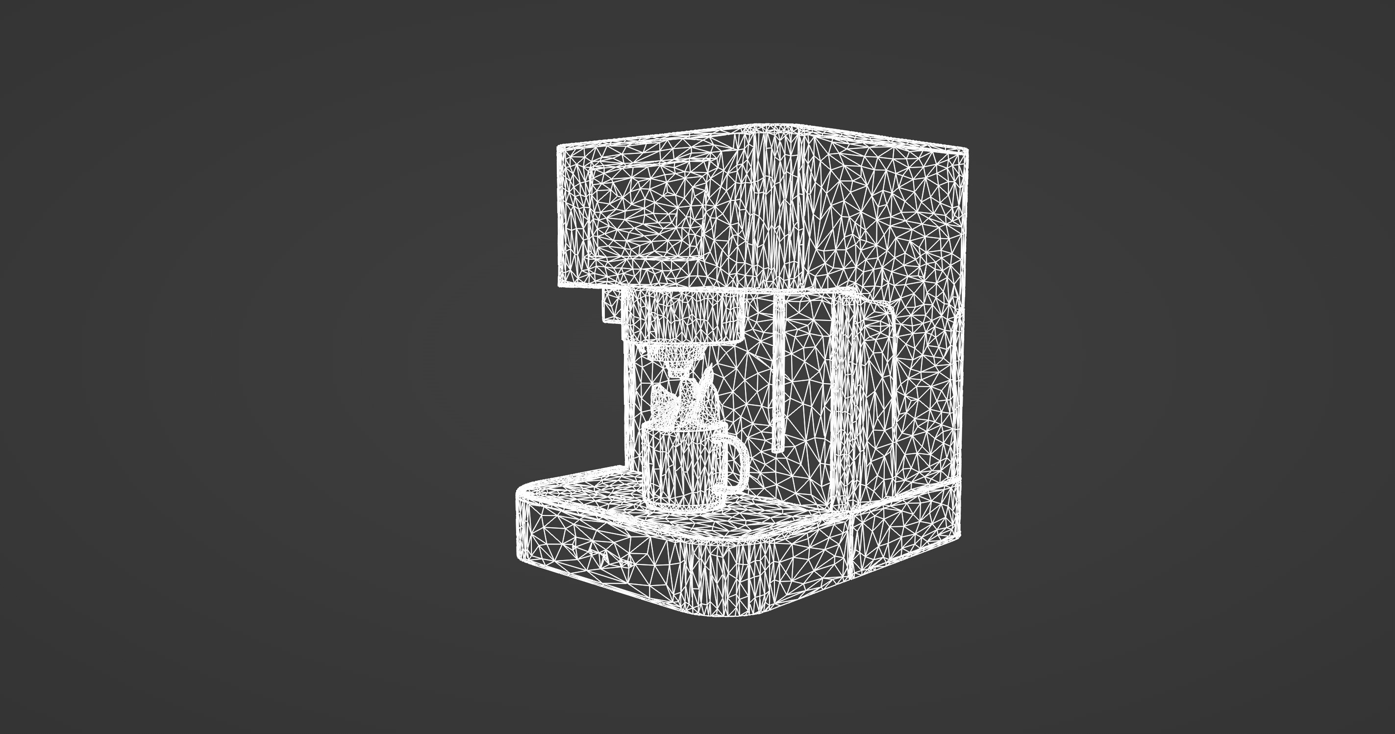 Modern Minimalist Coffee Machine 3D Model 3D model_9