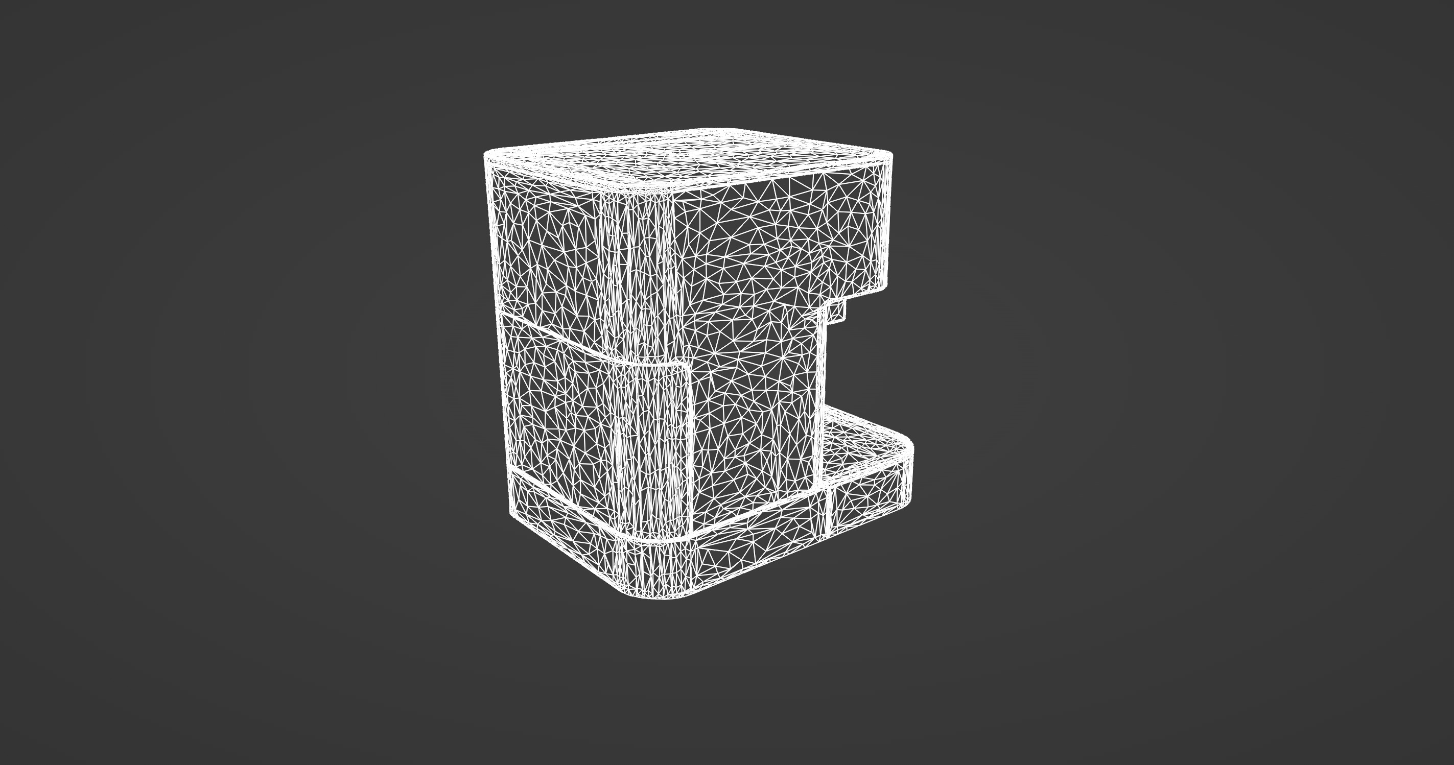 Modern Minimalist Coffee Machine 3D Model 3D model_11