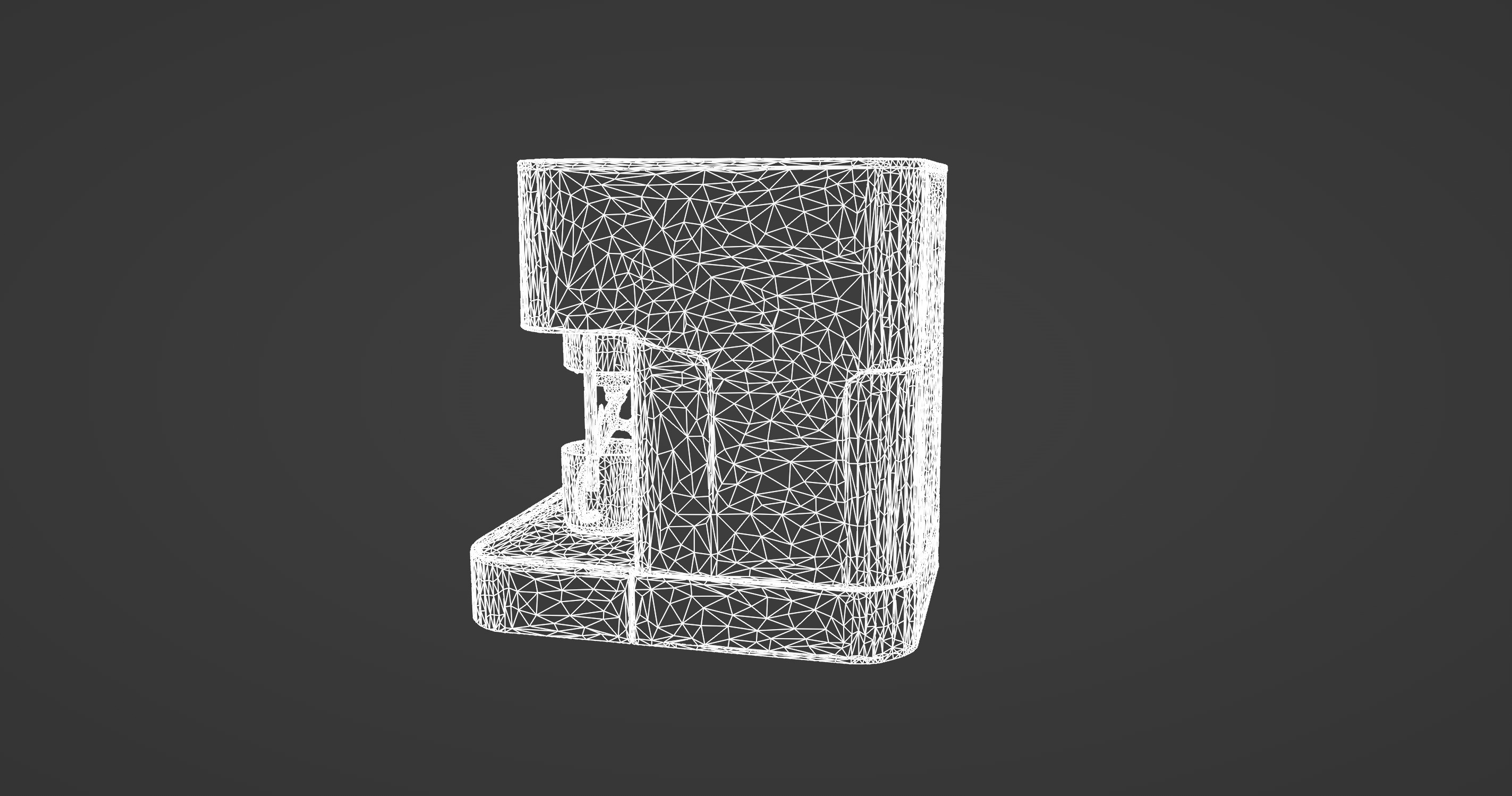 Modern Minimalist Coffee Machine 3D Model 3D model_10