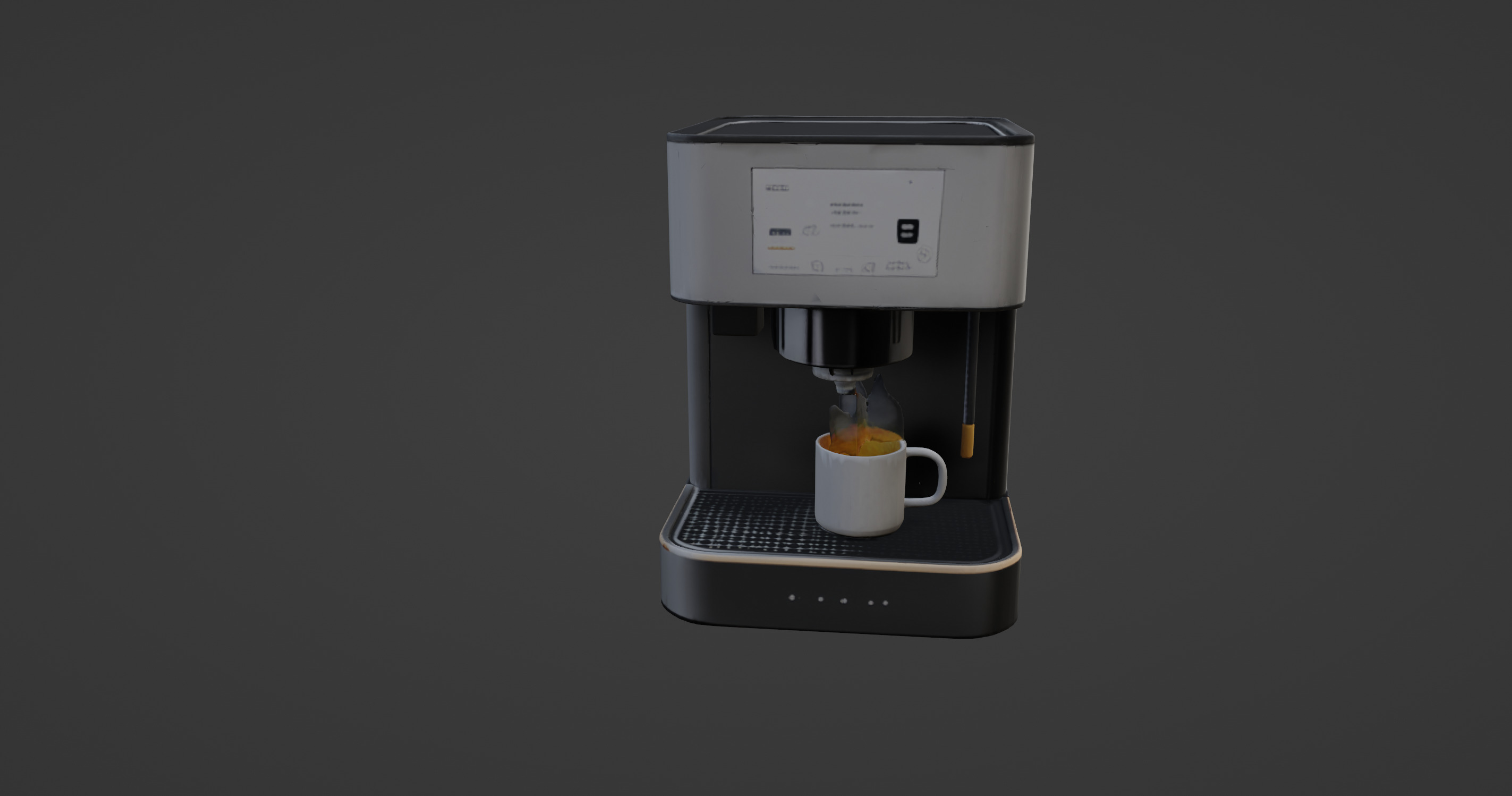 Modern Minimalist Coffee Machine 3D Model 3D model_4